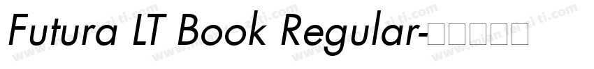 Futura LT Book Regular字体转换